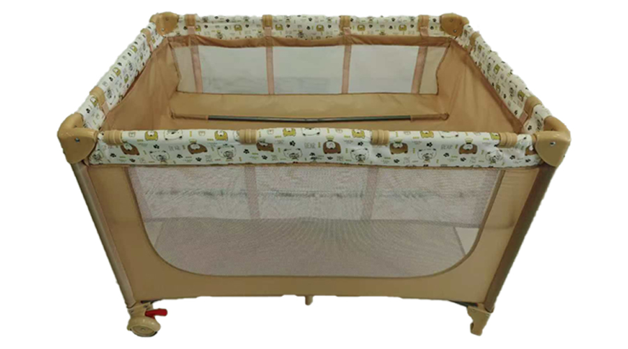 yellow baby cots baby travel bed foldable baby playard