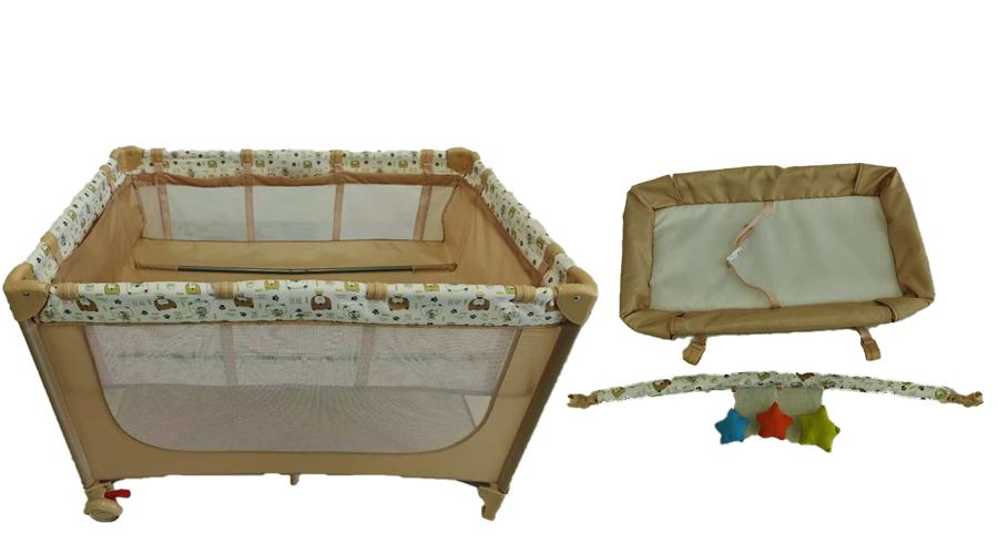 yellow baby cots baby travel bed foldable baby playard