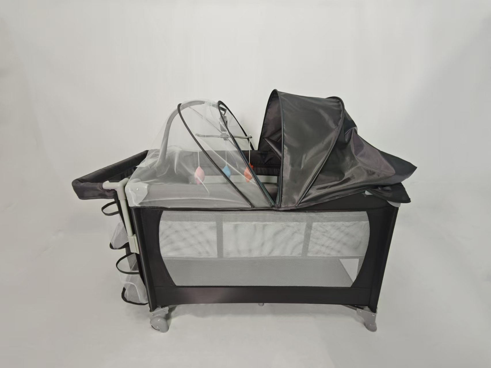 Crib quality cradle bed skin-friendly fabric baby cradle bed_复制